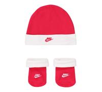Nike Sportswear Ensemble de linge 'NIKE FUTURA HAT/BOOTIE 2PC' rouge vif / blanc, Taille 50-68