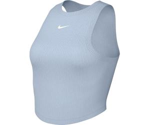 Nike Sportswear Essentials FB8279-423 Débardeur côtelé pour Femme, Bleu Marine/Voile