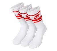 Nike Sportswear Everyday Essential Chaussettes De Tennis Pack De 3 - Blanc , Rouge, Taille 42-46