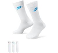 Nike Everyday Essential Crew 3 Pack Unisexe - Chaussettes, Rouge - Taille 34 - 38 Red 34 - 38