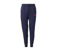 Nike Sportswear Pantalon 'TCH FLC' bleu marine / rouge vif, Taille 29-30