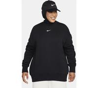 Nike Sportswear Phoenix Fleece Women's Oversized Crewneck Sweatshirt Noir/Voile 14 (L) Female