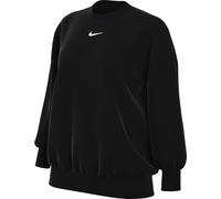 Nike Sportswear Phoenix FZ4270-010 Sweat-Shirt surdimensionné en Polaire à col Rond pour Femme, Noir/Voile, Taille S