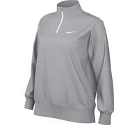 Nike Sportswear Phoenix HJ0931-063 Sweat-Shirt en Polaire Extra Large avec Fermeture éclair Quart pour Femme, Gris foncé/Voile, Taille XL