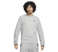 NIKE Sportswear - Pull M NK TCH FLC Crew en Coton, Gris foncé-Noir (L)