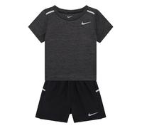 Nike Sportswear Set 'MILER' gris clair / noir / noir chiné, Taille 116-122