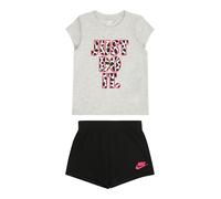 Nike Sportswear Set 'ON THE SPOT' gris chiné / rose / noir / blanc, Taille 116-122