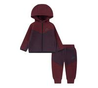 Nike Sportswear Survêtement 'TECH FLEECE' bordeaux / lie de vin / noir, Taille 110