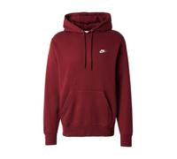Nike Sportswear Sweat-shirt 'CLUB' bordeaux / blanc, Taille M