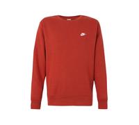 Nike Sportswear Sweat-shirt 'CLUB' rouge orangé / blanc, Taille S