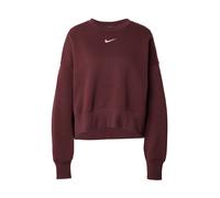 Nike Sportswear Sweat-shirt 'Phoenix Fleece' bourgogne / blanc, Taille M