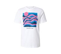 Nike Sportswear T-Shirt bleu marine / azur / rose clair / blanc, Taille S