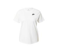 Nike Women's Shirt W NSW Club SS Tee, White/Black, DX7902-100, XS