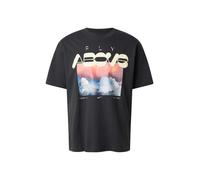 Nike Sportswear T-Shirt 'FLY ABOVE' bleu ciel / jaune pastel / rose / noir, Taille XL