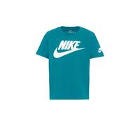 Nike Sportswear T-Shirt 'FUTURA EVERGREEN' pétrole / blanc, Taille 122