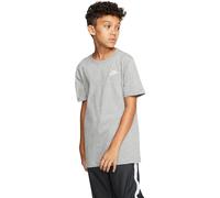 Nike Garçon K Nsw Tee Emb Futura Shirt, Dk Grey Heather/White, 8-9 Ans EU