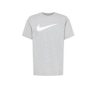Nike Sportswear T-Shirt 'Swoosh' gris chiné / blanc, Taille M