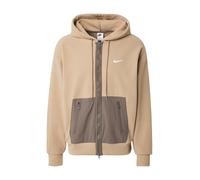 Nike Sportswear Veste de survêtement beige / taupe / blanc, Taille M