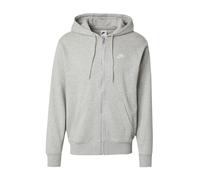 Sweat à capuche et zip en molleton Nike Club pour homme Dark Grey Heather/Light Smoke Grey/Blanc XS