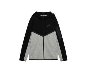 Nike Sportswear Veste de survêtement 'TCH FLC' gris foncé / gris chiné / noir, Taille 138-147