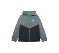 Veste à capuche déperlante Nike Windrunner pour ado Smoke Grey/Noir/Blanc S