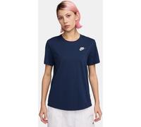 Nike Sportswear Women's Club T-Shirt Bleu marine nuit 16 (XL) Female