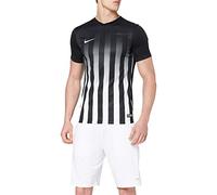 Nike SS Striped Division II JSY T-Shirt pour Homme L Multicolore (Black/White/White)