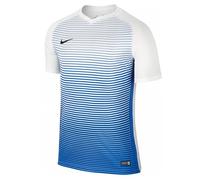 Nike SS YTH Segment IV JSY Maillot Manches Courtes pour Homme, Blanc (White/Royal Bleue/Black), S