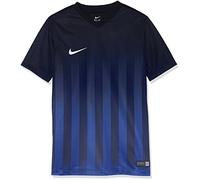 NIKE SS YTH Striped Division II JSY T-Shirt pour Enfant, Noir/Bleu/Blanc (Black/Royal Blue/White), S