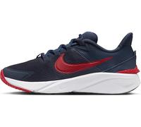 Nike Star Runner 4 Laufschuh für Ältere Kinder Chaussure de Course, Thunder Blue Gym Red Black White, 36.5 EU