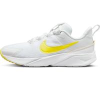 NIKE Star Runner 4 NN (PS) Sneaker, Summit White/Opti Yellow-Vivid SULF, 31.5 EU