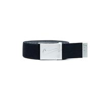 NIKE Tissu Extensible réversible Ceinture, Noir/Gris, Taille Unique Homme