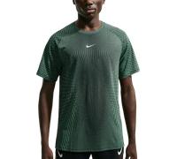 Nike Running - T-shirt léger et respirant - M Nike AF Stride SS Top Black Lt Green Spark Reflective Silver pour Homme - Taille M - Vert Vert M