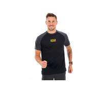 NIKE T-Shirt fonctionnel 'CITY' jaune clair / gris foncé / rouge / noir, Taille S