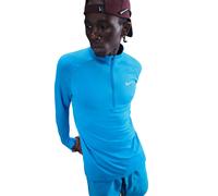 Nike Stride Half-Zip Maillot de course Hommes - bleu, argent, Taille S