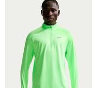 Nike Stride Half-Zip Maillot de course Hommes - vert clair, argent, Taille XXL