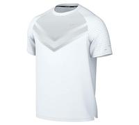 Nike Stride Haut De Running À Manches Courtes Dri-Fit ADV pour Homme, White/Reflective Silv, HV5203-100, XS