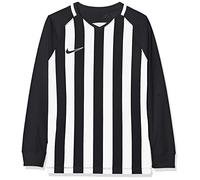 Nike Striped Division III Jersey LS Maillot Enfant Noir/Blanc FR : L (Taille Fabricant : L)