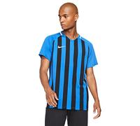 Nike Striped Division III Jersey SS Maillot Homme, Royal Blue/Black/White/(White), FR : L (Taille Fabricant : L)