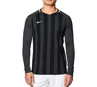 Nike Striped Division III LS Maillot Homme Anthracite/Noir/Blanc/Blanc FR : L (Taille Fabricant : L)