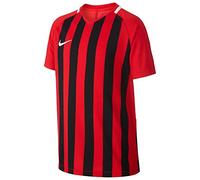 Nike Striped Division III SS Maillot Enfant University Red/Noir/Blanc/Blanc FR : S (Taille Fabricant : S)