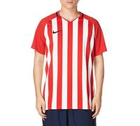 Nike Striped Division III SS Maillot Homme, University Red/White/Black/(Black), FR : S (Taille Fabricant : S)