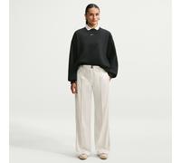 Nike - Women's Studio Fleece MW Oversize Crew - Pull - L - total black / sail
