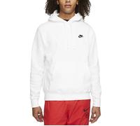 Nike Hooded Long Sleeve Top M NSW Club Hoodie Po BB, White/White/Black, BV2654-100, XS