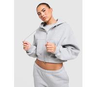 Nike Sweat à capuche court Studio Fleece zippé - Gris XL