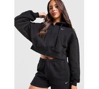 Nike Sweat à capuche court Studio Fleece zippé - Noir L