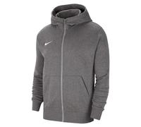 Nike Sweat à Capuche de Football Zippé en Molleton pour jeunes Unisexe - Charbon Heather/Blanc - Taille M (137-147 cm)