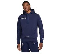 Nike Sweat à Capuche Paris Saint-Germain Club en Polaire Midnight Navy/White S, Bleu Marine/Blanc, S
