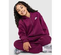 Nike - Big Kid's SW Club Fleece Oversized Full-Zip Hoodie - Veste de loisirs - XS - bordeaux / white