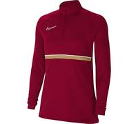 Nike Sweat d'entraînement pour femme Academy 21 Drill Top, Femme, CV2653-677, Rouge/blanc/or jersey, s